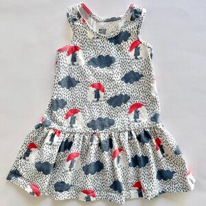 Winter Water Factory Dress | Rain Cloud Print | Cream | 3T